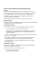 Administering Authority Discretionary Policies